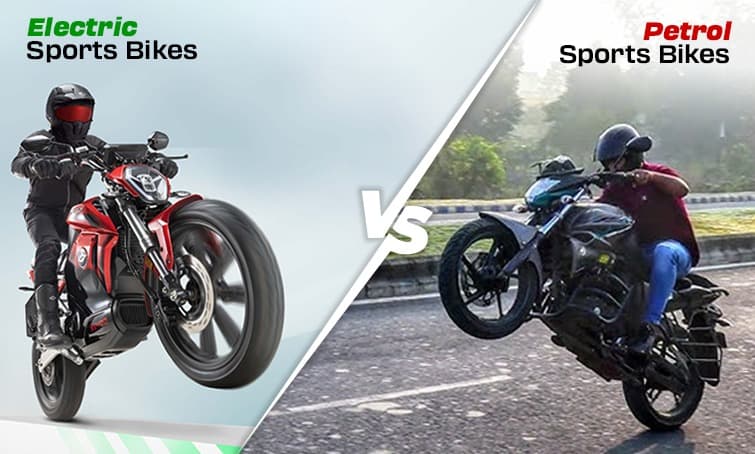 Difference Between Electric Sports Bikes and Petrol Sports Bikes