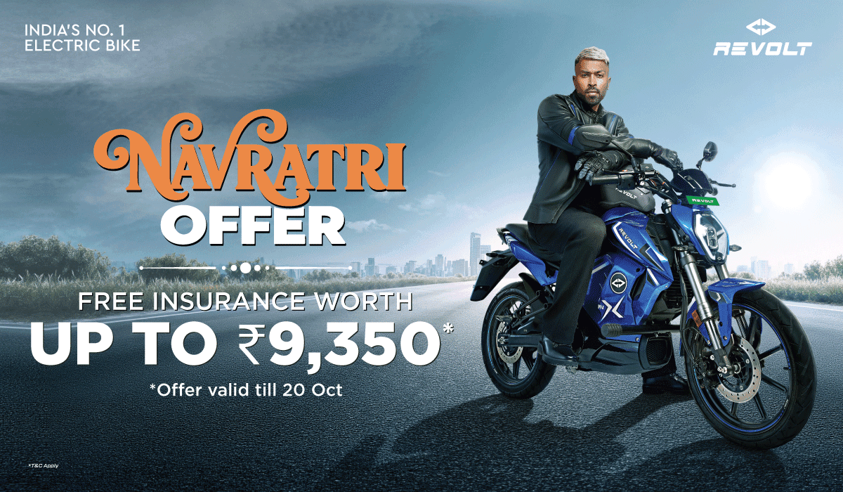 Revolt Navratri Offer 2026: Free Insurance Up to ₹9,350 on Electric Bikes